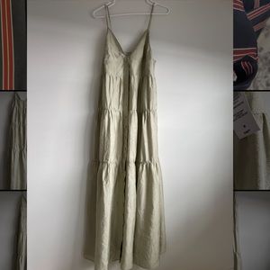 Babaton Pistachio Green Parachute Dress